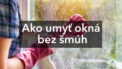 Ako umyť okná bez šmúh