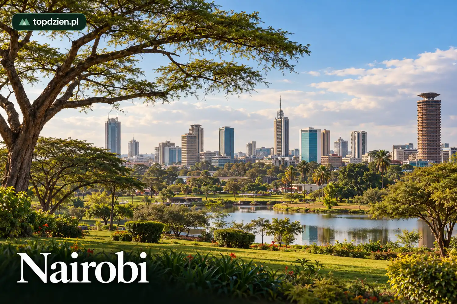 Nairobi, Kenia – Ilustracja miejsca wygenerowana przez AI