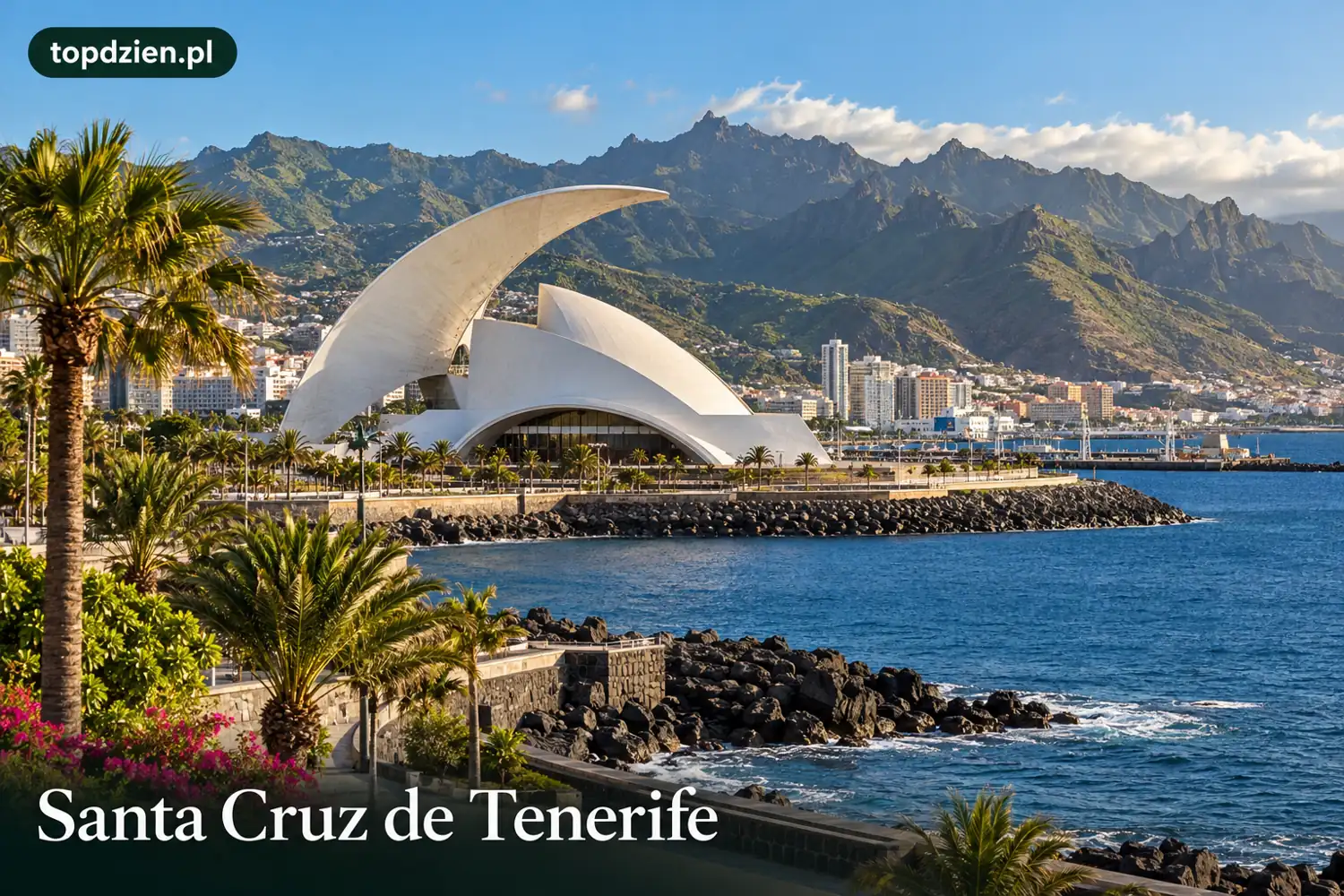 Santa Cruz de Tenerife, Hiszpania – Ilustracja miejsca wygenerowana przez AI